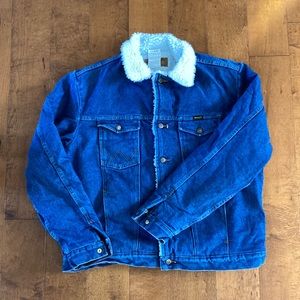 Wrangler Western Sherpa Lined Men’s Denim Jacket